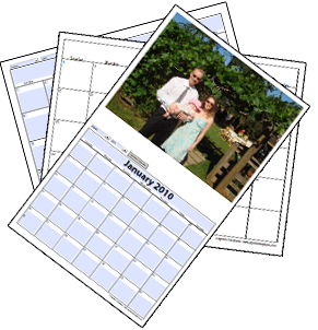 2024 printable blank photo calendar template