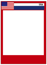 Blank USA Card Template Example