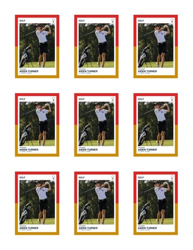 Split Halves golf team sheet preview