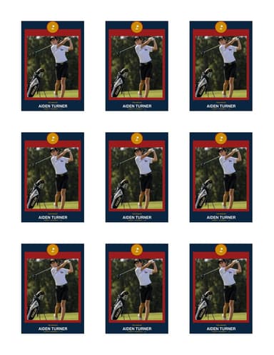 Circle Badge golf team sheet preview
