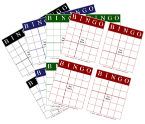 Free blank printable Bingo card
