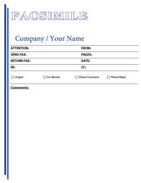 PDF facsimile Cover Sheet