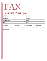 Free sample fax cover letter