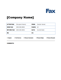 Free fax cover letter downloads
