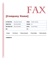 Free Fax Cover Letter Templates
