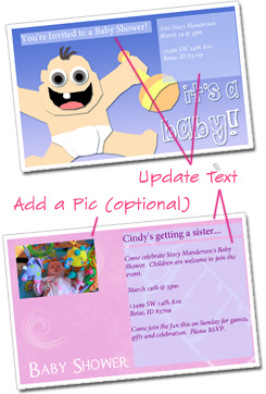 Baby Shower Invitation Template How-to Customize