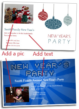 New Year's Invitation Template How-to Customize
