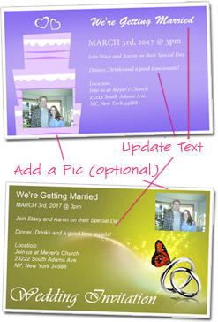 wedding Invitation Template How-to Customize