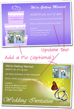 Wedding invitation templates to customize for free