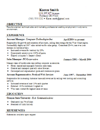 Resume normal biodata format