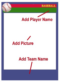 Ski card template directions - customize blank card