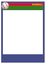 Blank Baseball Card Template Example