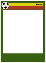Blank Soccer Card Template Example