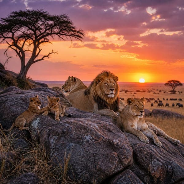 African Lions jigsaw puzzle