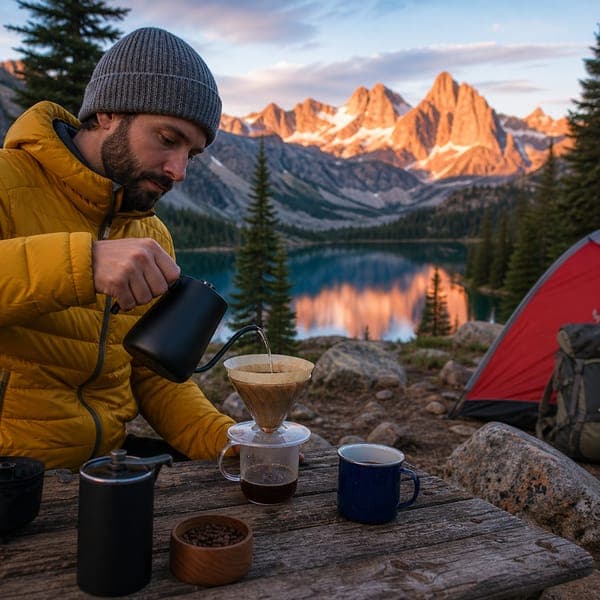 Alpine Camp Coffee jigsaw puzzle