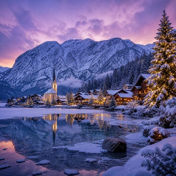 Alpine Christmas Village jigsaw puzzle