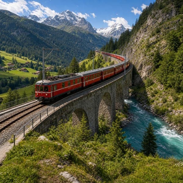The Alpine Express jigsaw puzzle