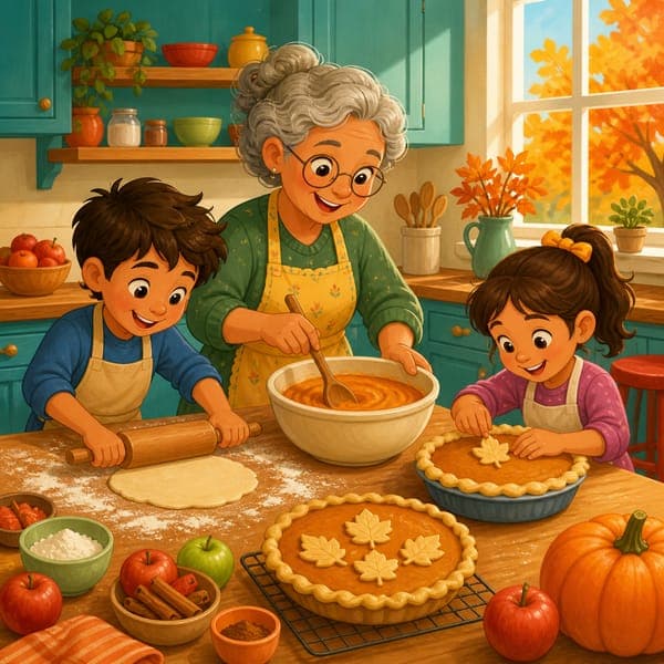 Baking Pumpkin Pies jigsaw puzzle