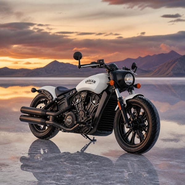 Bobber on the Salt Flat jigsaw puzzle — A stripped-back bobber mirrored in a flooded salt flat at sunset.