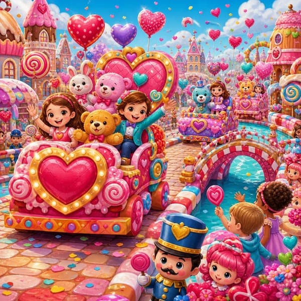Candy Town Parade jigsaw puzzle