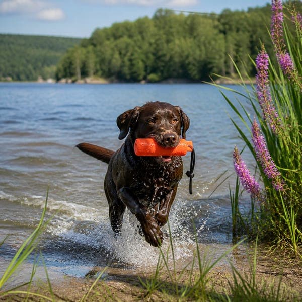 Chocolate Labrador jigsaw puzzle
