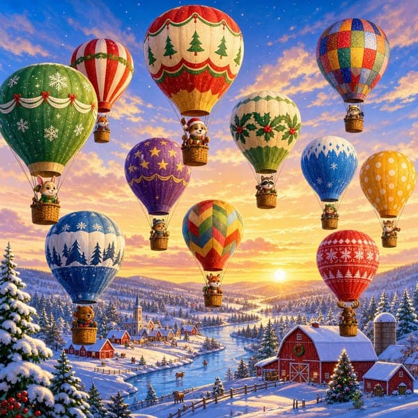 Christmas Balloon Festival jigsaw puzzle