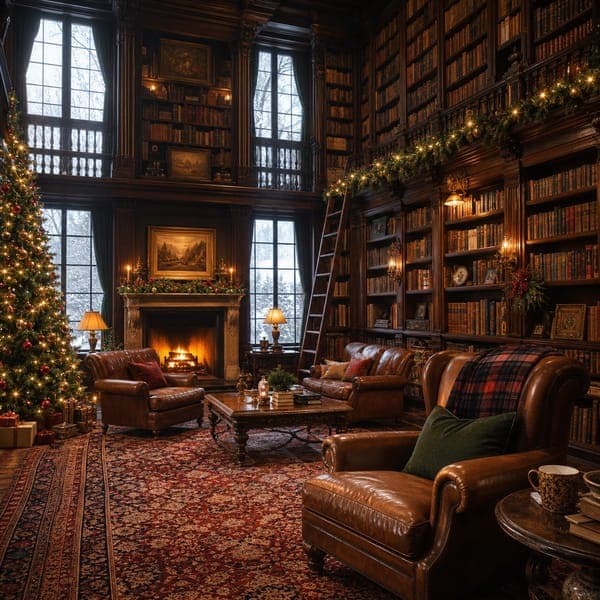 Christmas Library jigsaw puzzle