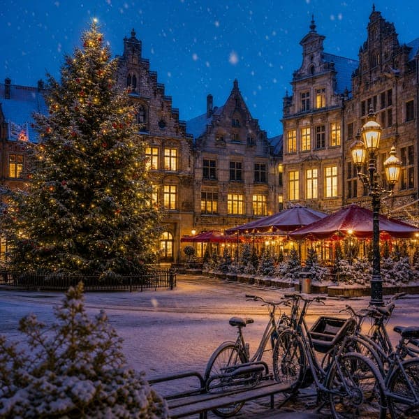 Christmas Town Square jigsaw puzzle