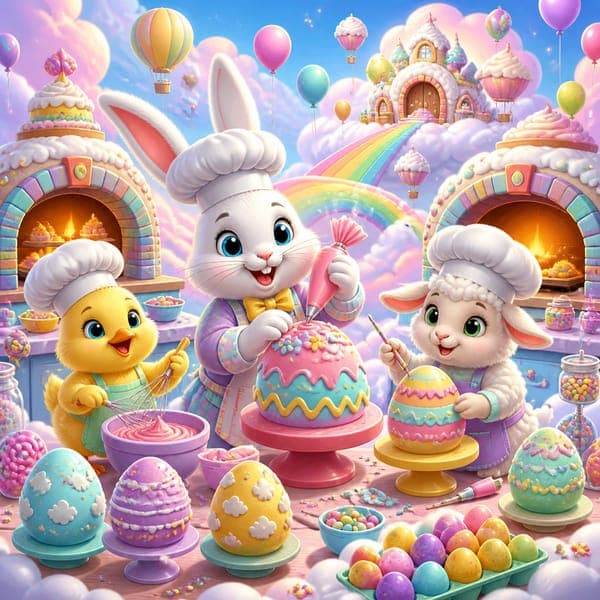Cloud-Top Easter Bakery jigsaw puzzle