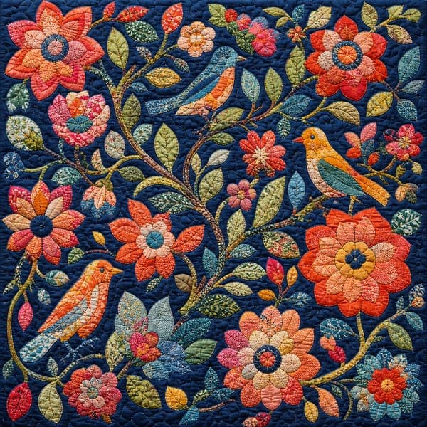 Floral Appliqué jigsaw puzzle
