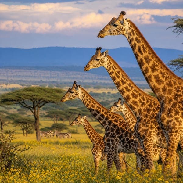 Giraffes jigsaw puzzle