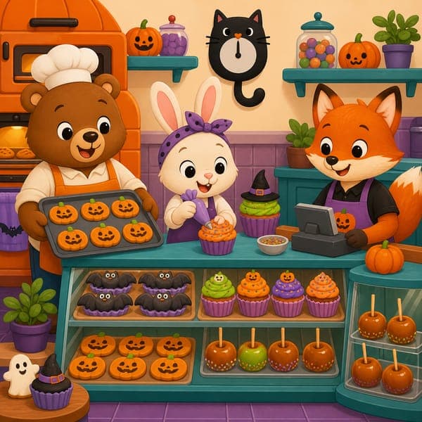 Halloween Animal Bakery jigsaw puzzle