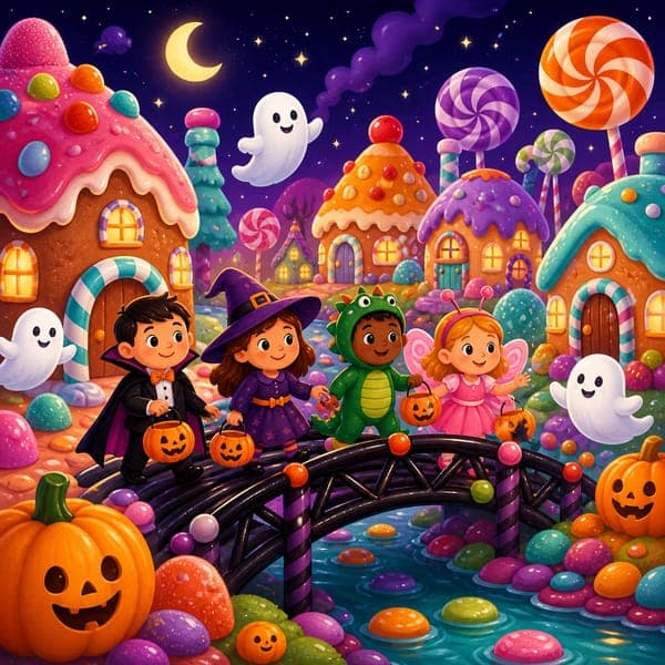 Halloween Candy Village jigsaw puzzle
