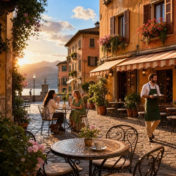 Italian Piazza Café jigsaw puzzle
