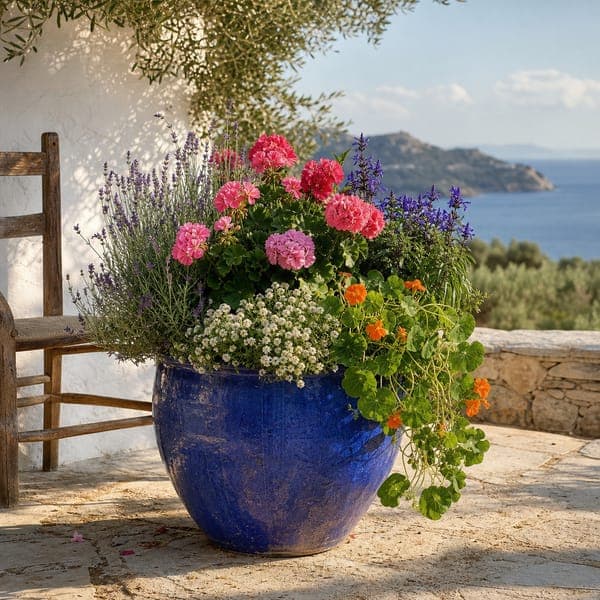 Mediterranean Terrace Pot jigsaw puzzle