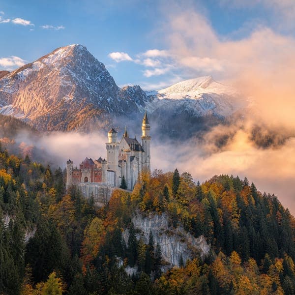 Neuschwanstein in Autumn jigsaw puzzle