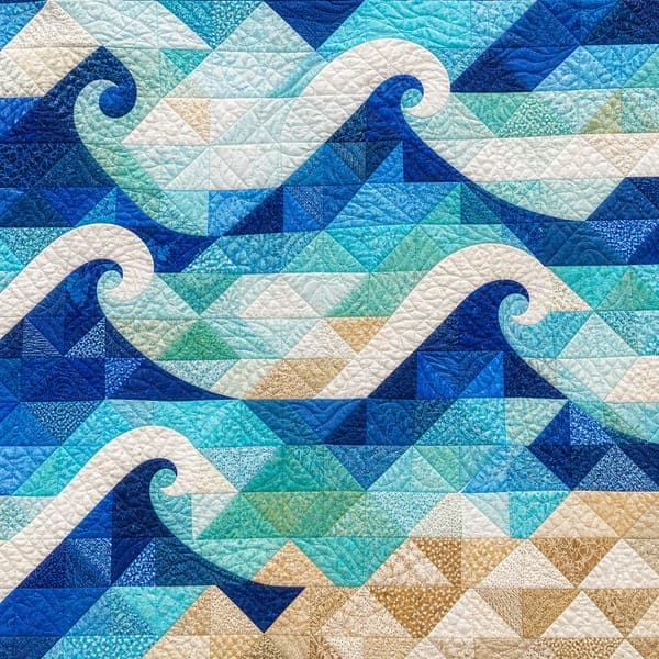 Ocean Waves Quilt jigsaw puzzle