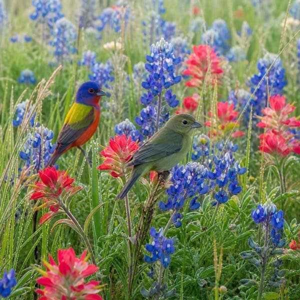 Painted Buntings jigsaw puzzle