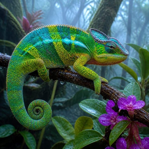 Panther Chameleon jigsaw puzzle