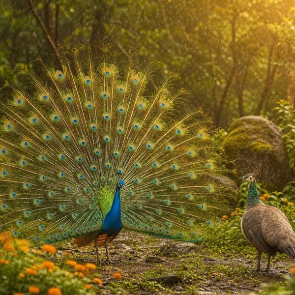 Peacock jigsaw puzzle