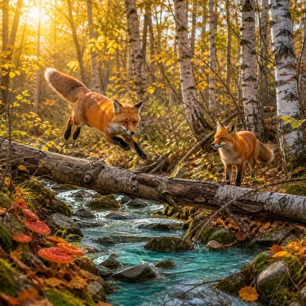 Red Foxes jigsaw puzzle