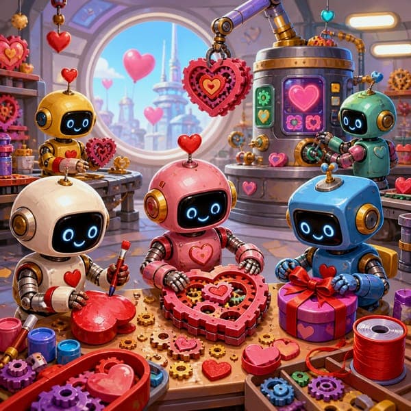 The Robot Gift Workshop jigsaw puzzle