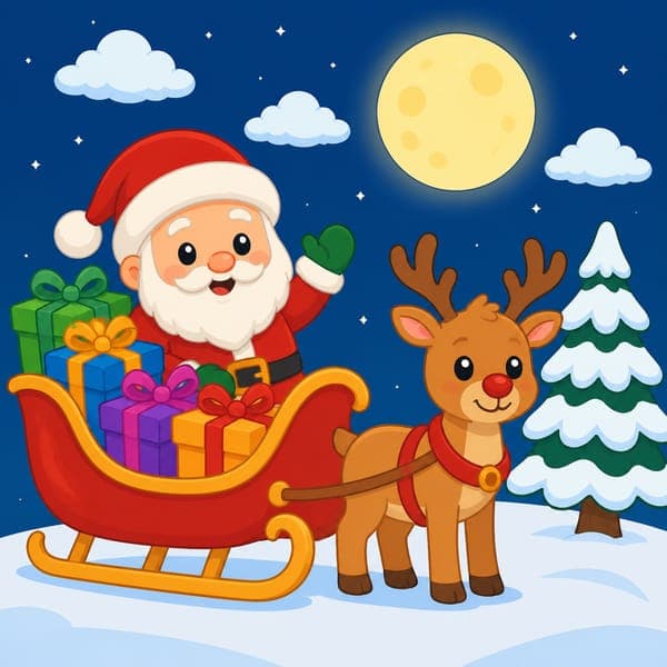Santa & Sleigh jigsaw puzzle