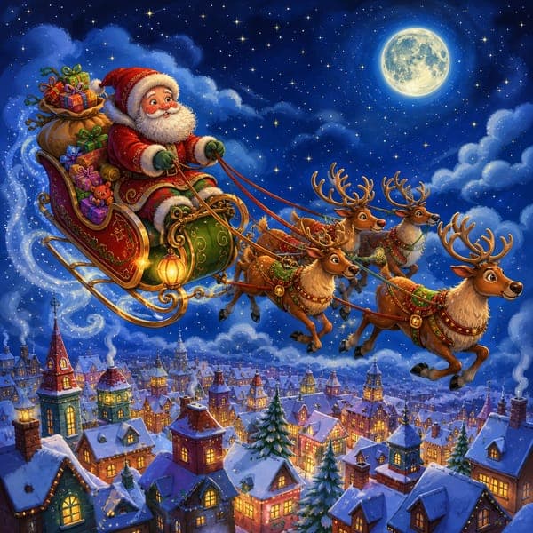 Santa's Sleigh Ride jigsaw puzzle