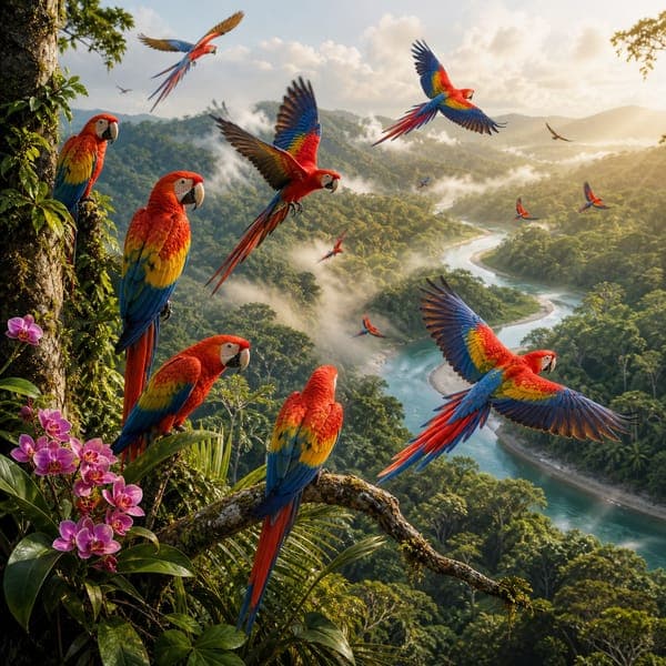 Scarlet Macaws jigsaw puzzle
