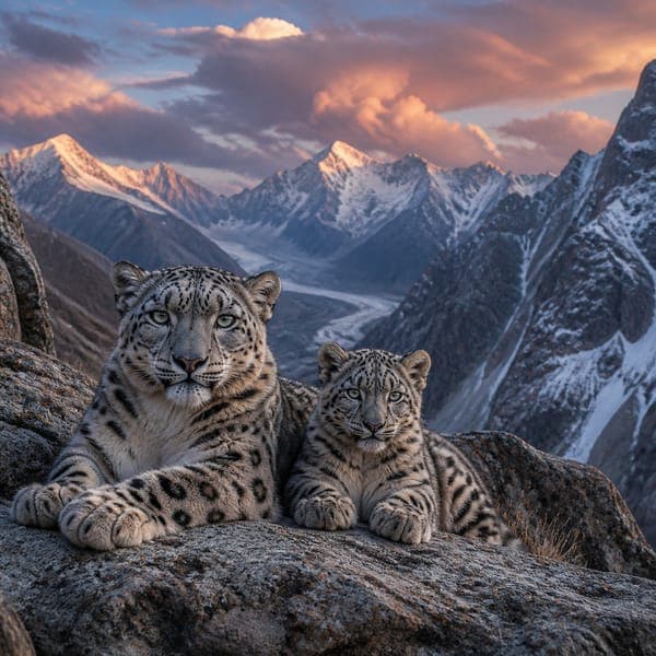 Snow Leopards jigsaw puzzle