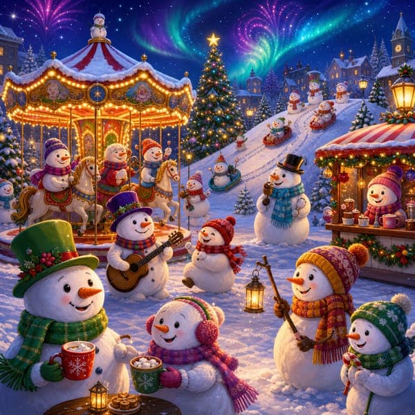 Snowman Carnival jigsaw puzzle