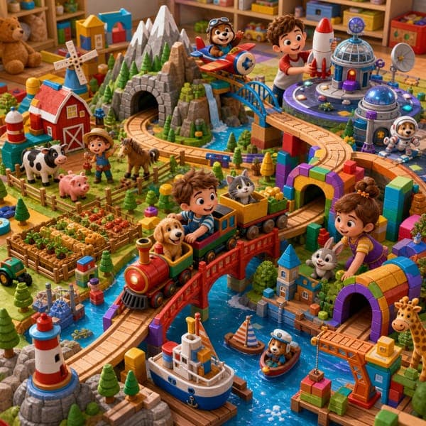 Toy Train World jigsaw puzzle