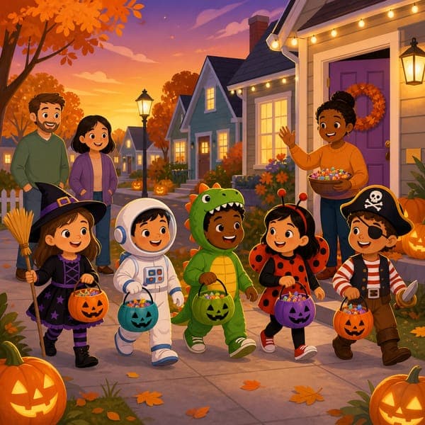 Trick-or-Treat Night jigsaw puzzle