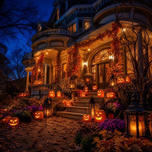 Victorian Halloween Porch jigsaw puzzle
